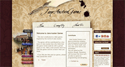 Desktop Screenshot of janeaustengames.com